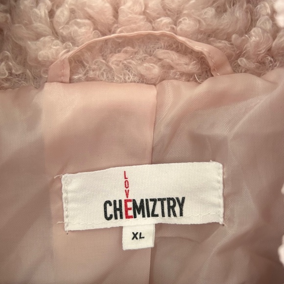 Love Chemiztry Pink Sherpa Faux Fur Fuzzy Teddy Jacket - Picture 16 of 16